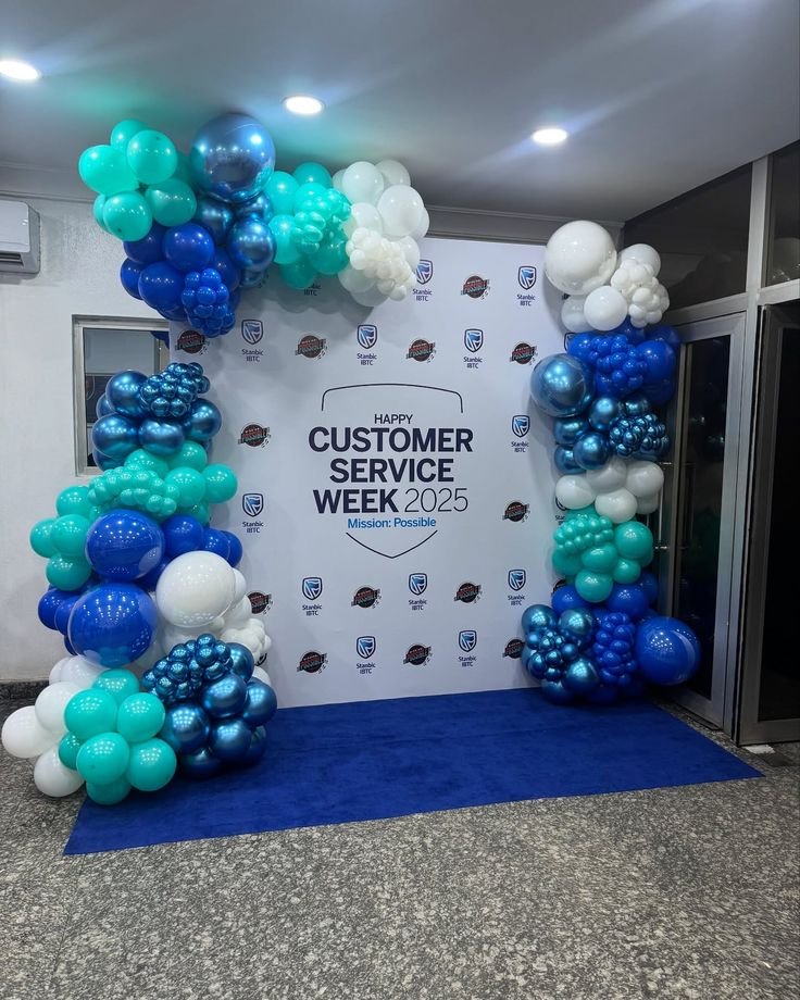 Arche de ballons corporate